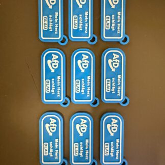 AfD - Alternative für Deutschland Mein Herz schlägt blau Schlüsselanhänger