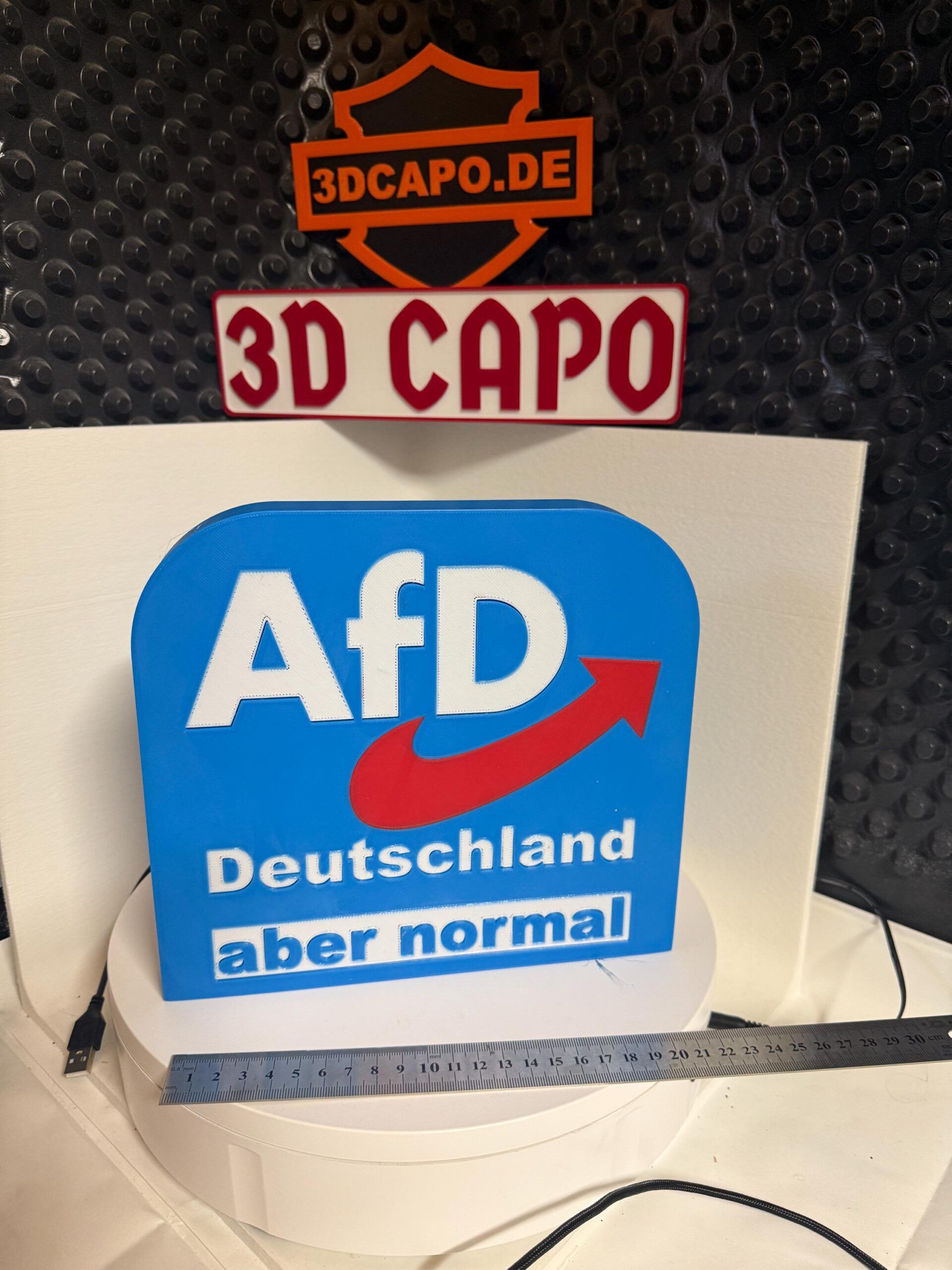 Leuchtkasten AfD - Alternative für Deutschland - Deutschland aber normal – Bild 2
