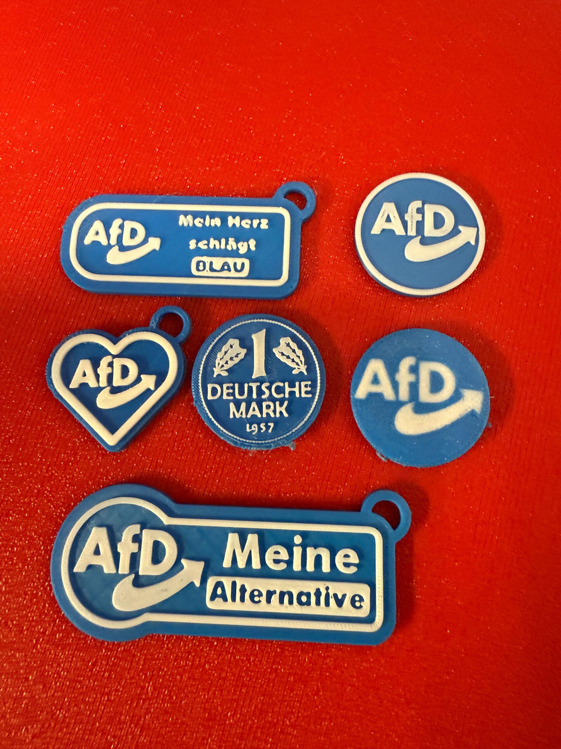 AFD - Starterset - Schlüsselanhänger & Einkaufswagenchips - Alternative für Deutschland