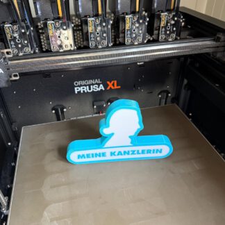 Leuchtkasten „Meine Kanzlerin“ – Alice Weidel Silhouette | 3D-gedruckte Lightbox | Politisches Statement | Satire - Leuchtkasten - AfD Lampe